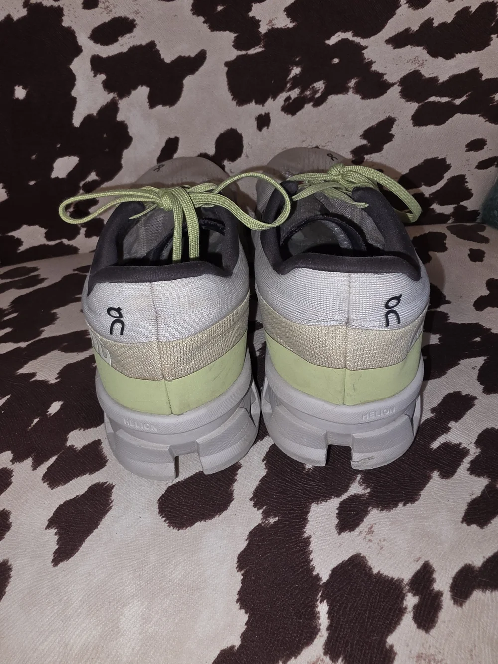 On Running Men’s Cloudnova Shoes - White with Green Accents